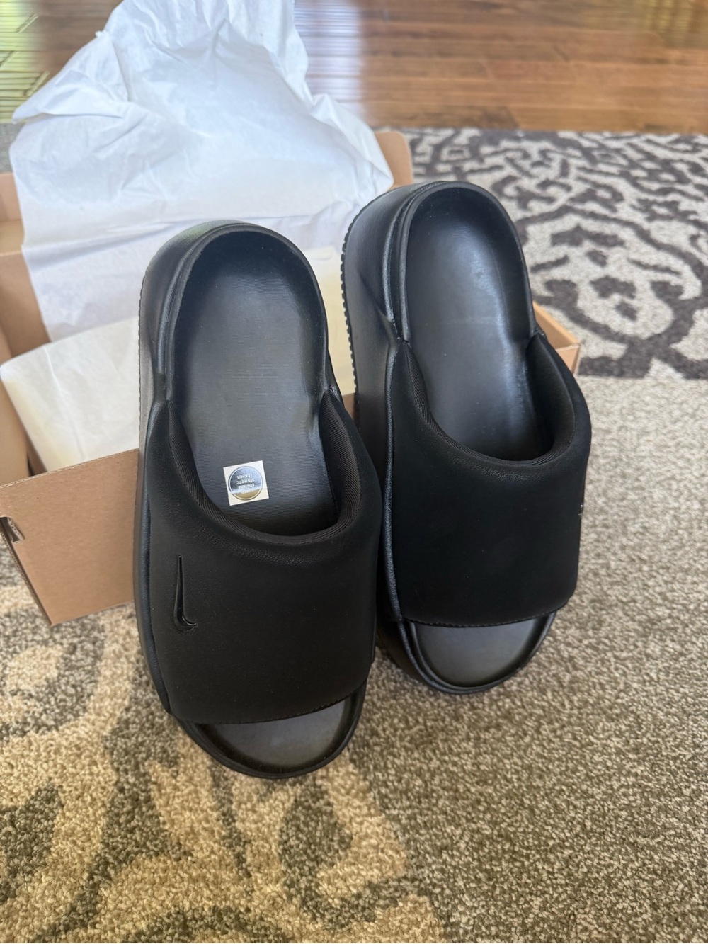 Nike Men’s Black Padded Slide Sandals